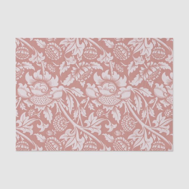 PAPEL DE SEDA: WILLIAM MORRIS : FLORAL (Anverso)