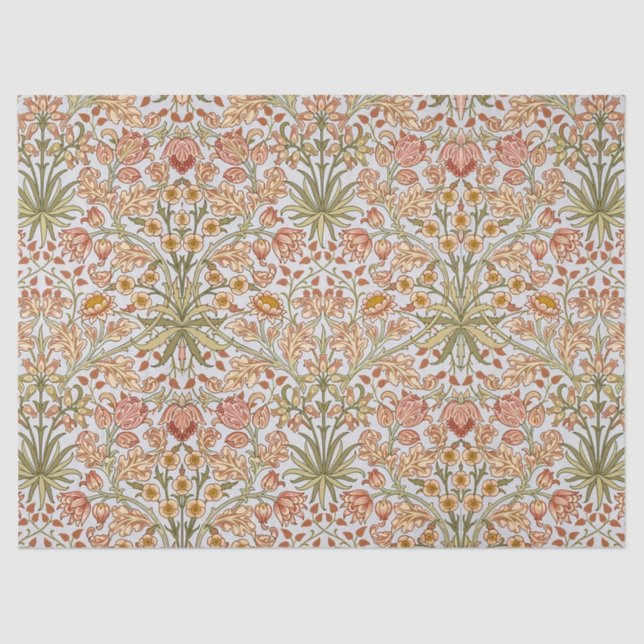 Papel De Seda William Morris Hyacinth Arte Botánico Floral (Anverso)