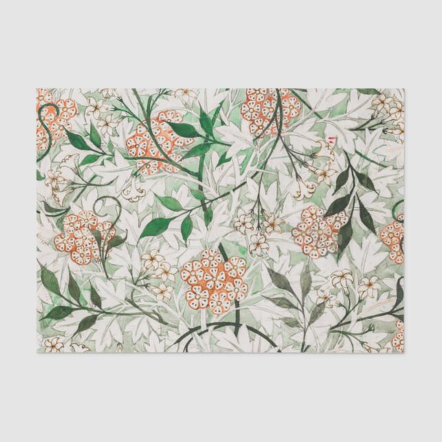 Papel De Seda William Morris Jasmine Garden Flower Classic (Anverso)