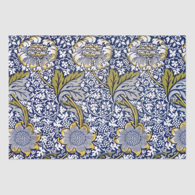 PAPEL DE SEDA: WILLIAM MORRIS : KENNET (Anverso)