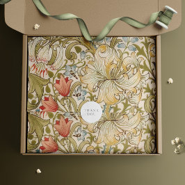 Papel De Seda William Morris Lily Art Nouveau Floral