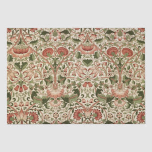 Papel De Seda William Morris Lodden Foliage Green Pink