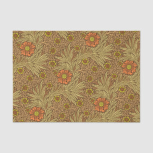 Papel De Seda William Morris Marigold, Copper Brown y Naranja