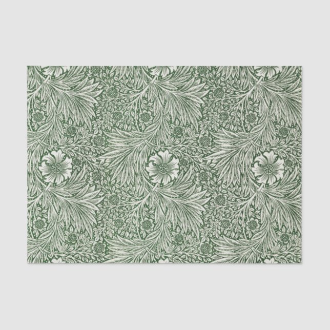PAPEL DE SEDA: WILLIAM MORRIS : MARIGOLIS (Anverso)