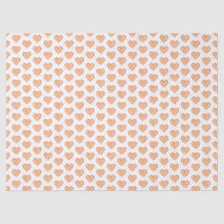 Papel De Seda William Morris Naranja Floral Heart Decoupage