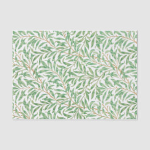 Papel De Seda William Morris Pastel Green Willow Leaf Branks