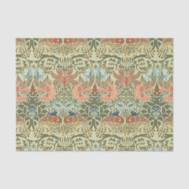 Papel De Seda William Morris Peacock y Dragon