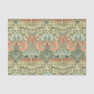 Papel De Seda William Morris Peacock y Dragon