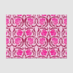 Papel De Seda William Morris Pimpernel, Fuchsia y rosa claro