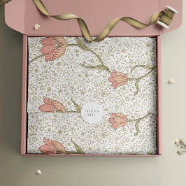 Papel De Seda William Morris Pink Gold Vintage