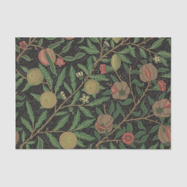 Papel De Seda William Morris Pomegranate Classic Fruit (Anverso)