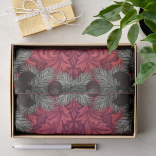 Papel De Seda William * Morris Santa Spruce Rich Cherry