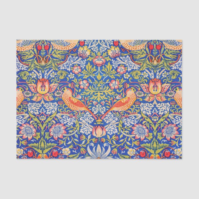 Papel De Seda William Morris Strawberry ladrón famoso cuadro (Anverso)