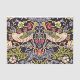 Papel De Seda William Morris Strawberry Thief Floral Art Nouveau