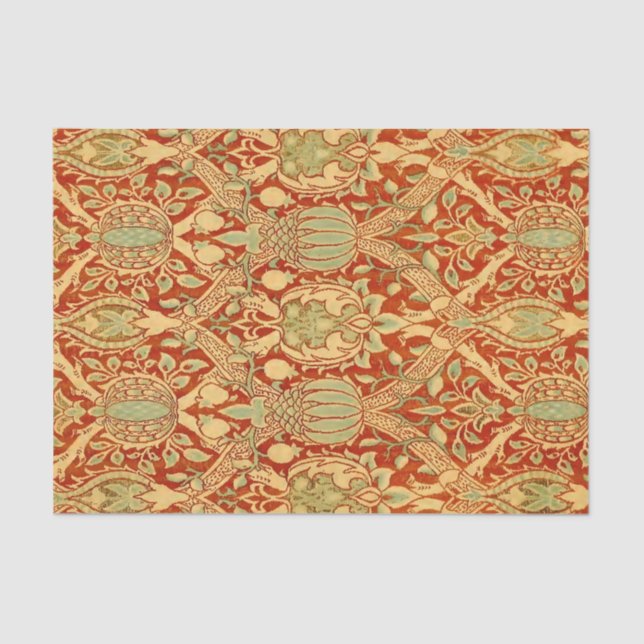 Papel De Seda William Morris - Velvet Broche Art Nouveau (Anverso)