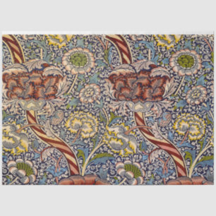 Papel De Seda William Morris Wandle English Floral Damask Design
