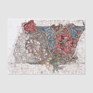 PAPEL DE SEDA: WILLIAM MORRIS : WILD TULIP