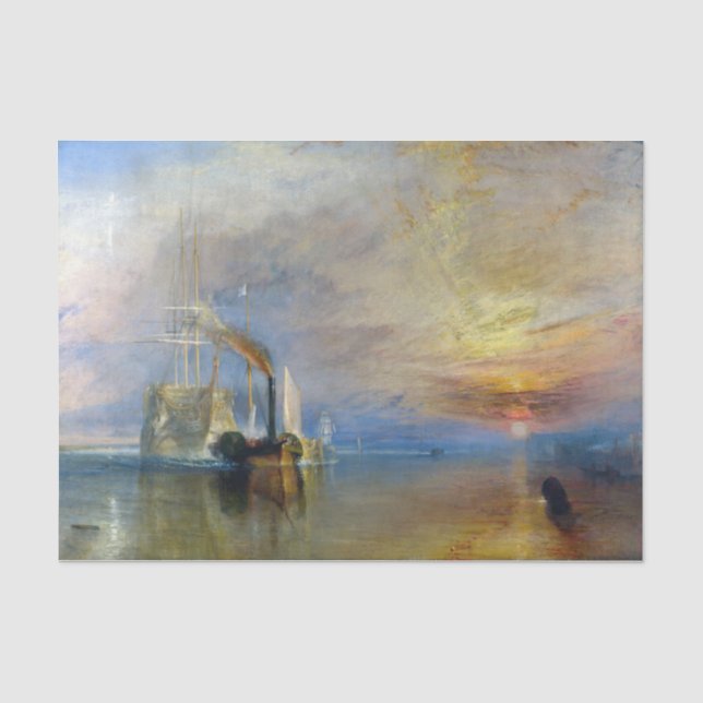Papel De Seda William Turner - El Temeraire en lucha (Anverso)
