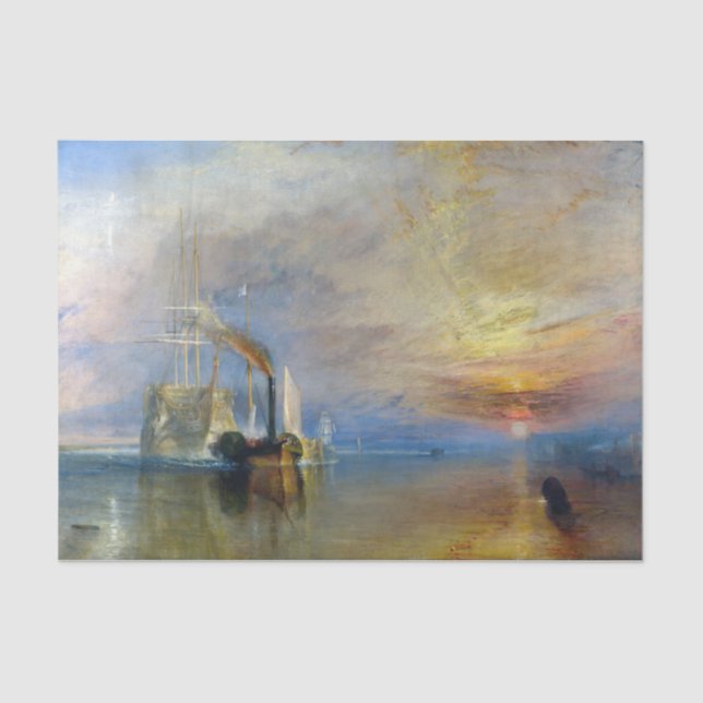 Papel De Seda William Turner - El temerario de la lucha (Anverso)