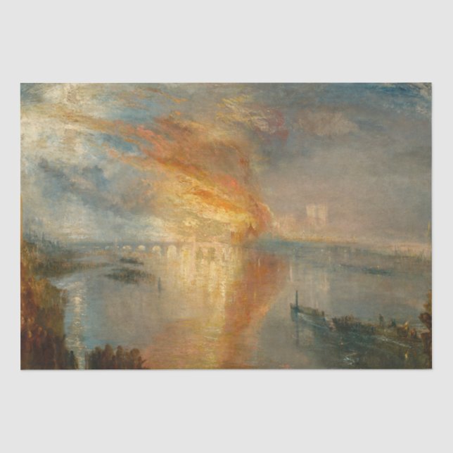 Papel De Seda William Turner - La quema del Parlamento (Anverso)