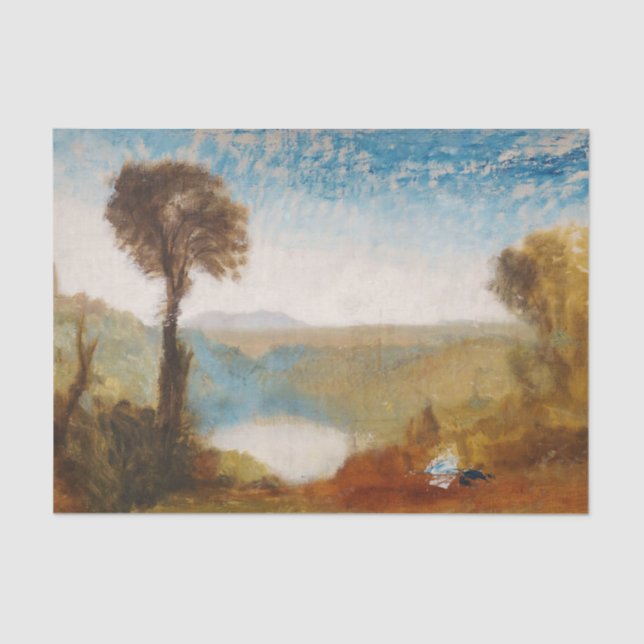 Papel De Seda William Turner - Lago Nemi (Anverso)