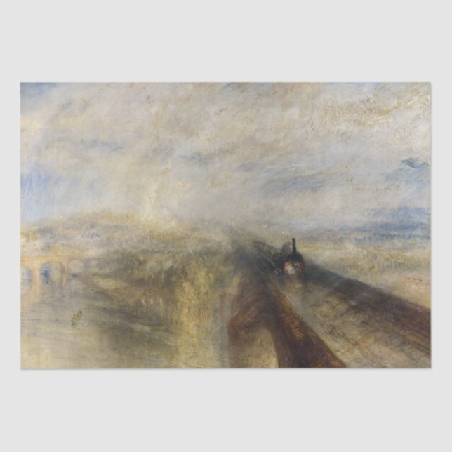 Papel De Seda William Turner - Lluvia, vapor y velocidad (Anverso)