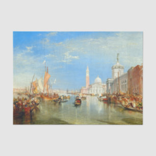 Papel De Seda William Turner - Venecia, La Dogana y San Giorgio