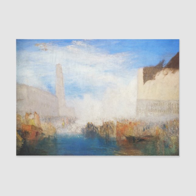 Papel De Seda William Turner - Venecia, la Piazzetta (Anverso)