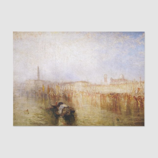 Papel De Seda William Turner - Venecia Quay, Palacio Ducal (Anverso)