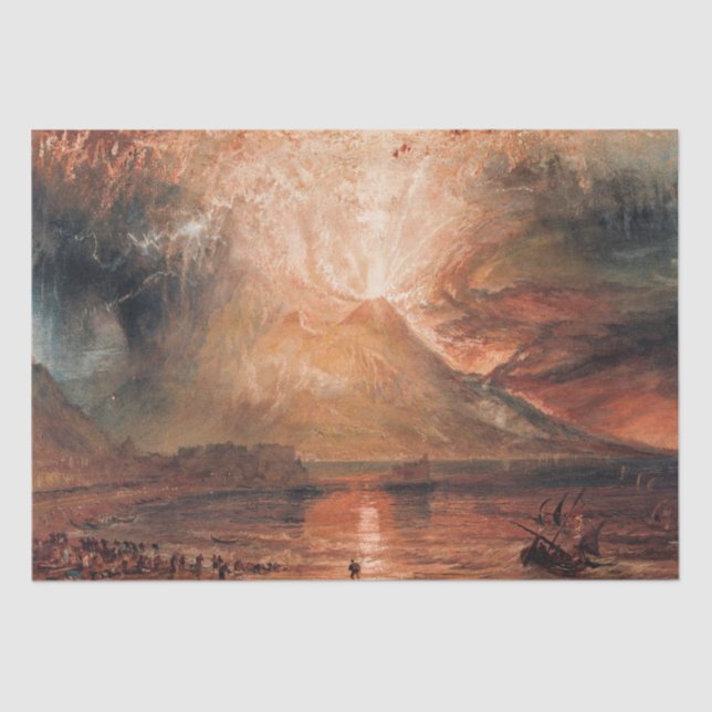 Papel De Seda William Turner - Vesubio en erupción (Anverso)