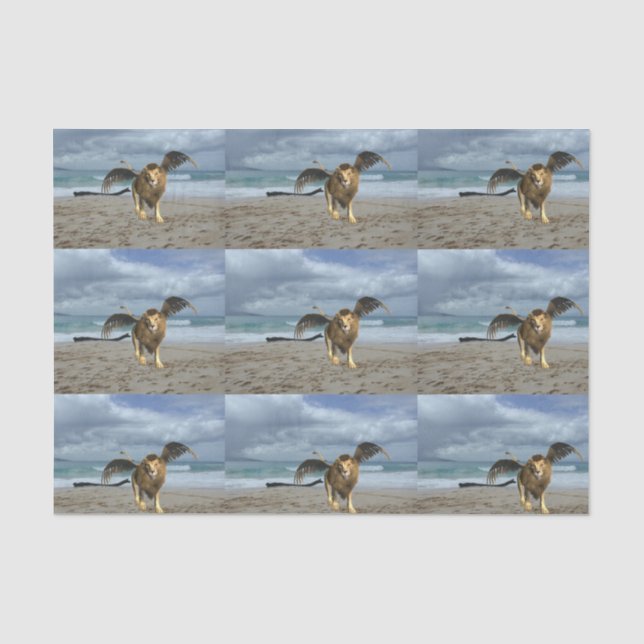 Papel De Seda winged-lion-10 (Anverso)