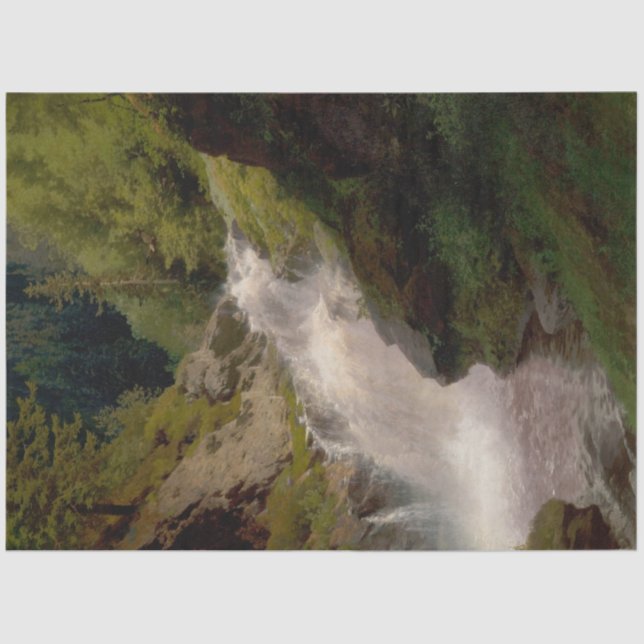Papel De Seda Winona Falls (US Landscape) (por Hermann Herzog) (Anverso)