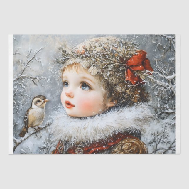 Papel De Seda Winter Child (Anverso)