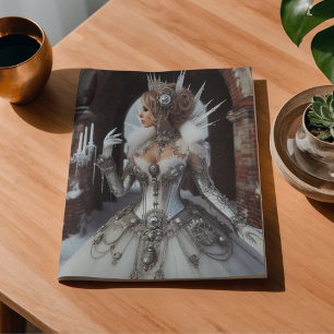 Papel De Seda Winter Ice Queen Steampunk Victorian Industrial