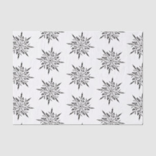 Papel De Seda Winter Icy Snowflakes