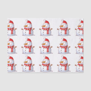 PAPEL DE SEDA WINTER SNOWMAN