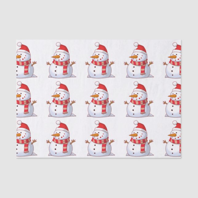 PAPEL DE SEDA WINTER SNOWMAN (Anverso)