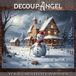 Papel De Seda Winter Wonderland - Decoupage -