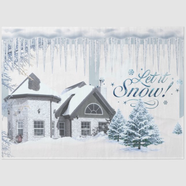 Papel De Seda Winter Wonderland Design Series 2 (Anverso)