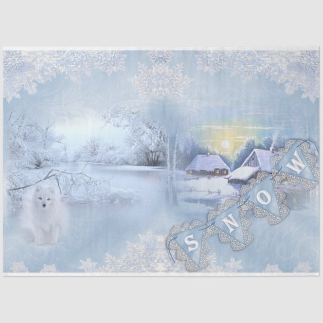 Papel De Seda Winter Wonderland Design Series 3 (Anverso)