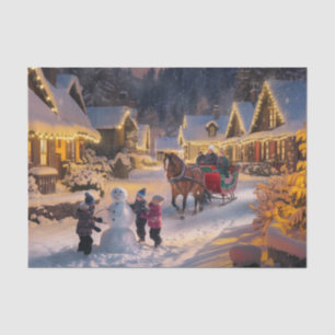 Papel De Seda Winter Wonderland Navidades Snowy Village