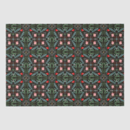 Papel De Seda Winters Snowflakes, Poinsettias, Cardinales