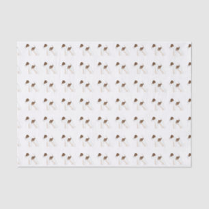 Papel De Seda Wire Fox Terrier Perro Raza Ilustracion Silhouette