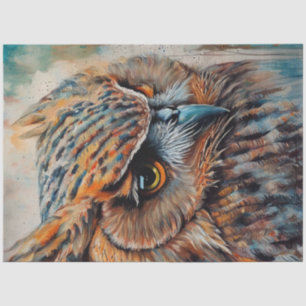 Papel De Seda Wise Old Owl Decoupage Paper