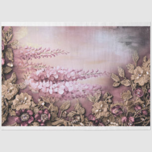 Papel De Seda Wisteria Maravilla Romántica Mezcla de medios Flor