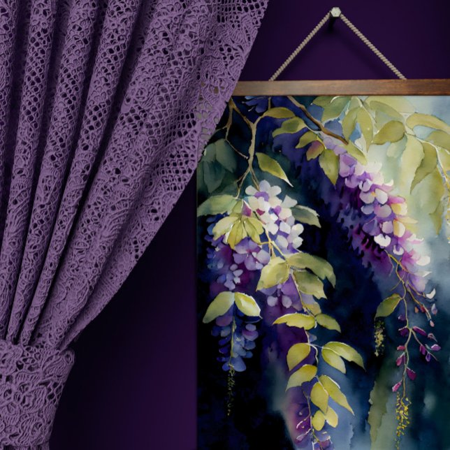 Papel De Seda Wisteria púrpura resplandeciente en la brisa (Subido por el creador)