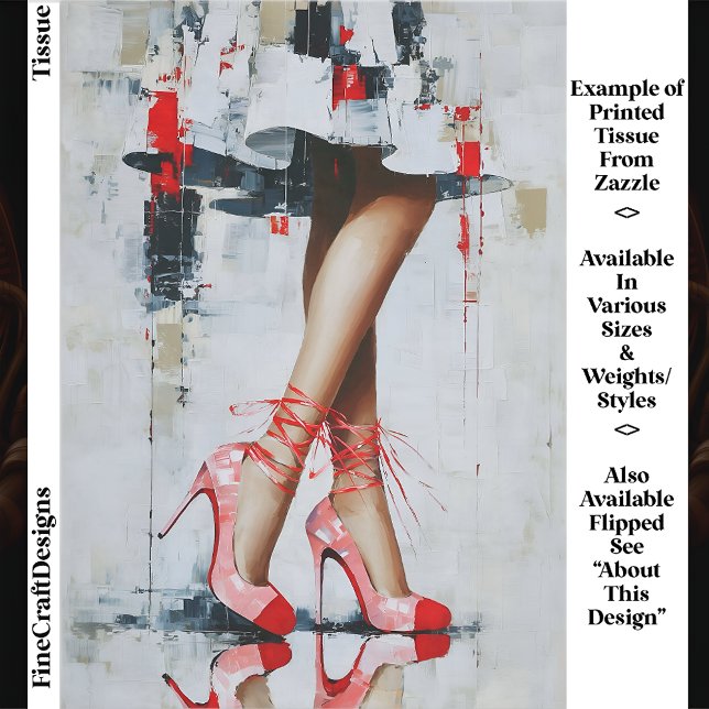 Papel De Seda Woman’s Legs in Pink & Red Heels EN5R Decoupage (Subido por el creador)