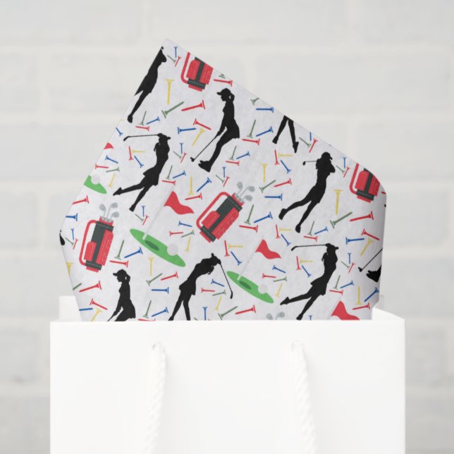 Papel De Seda Women's Golf Tissue Paper (Bolsa de regalo)
