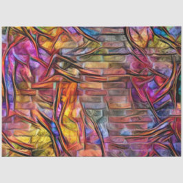 Papel De Seda Wood Purple Wall Art Dream