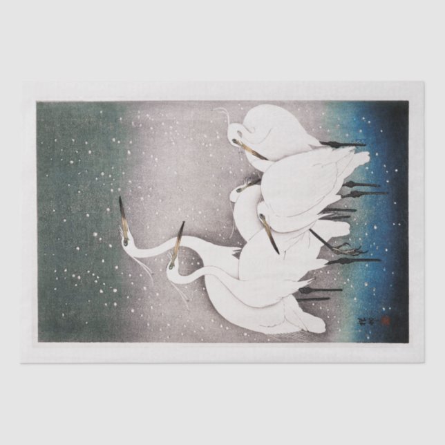 PAPEL DE SEDA: WOODBLOCK JAPONÉS: OHARA KOSON (Anverso)